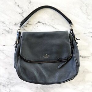 Kate Spade New York Devin Black Pebble Leather Cobble Hill Convertible Purse